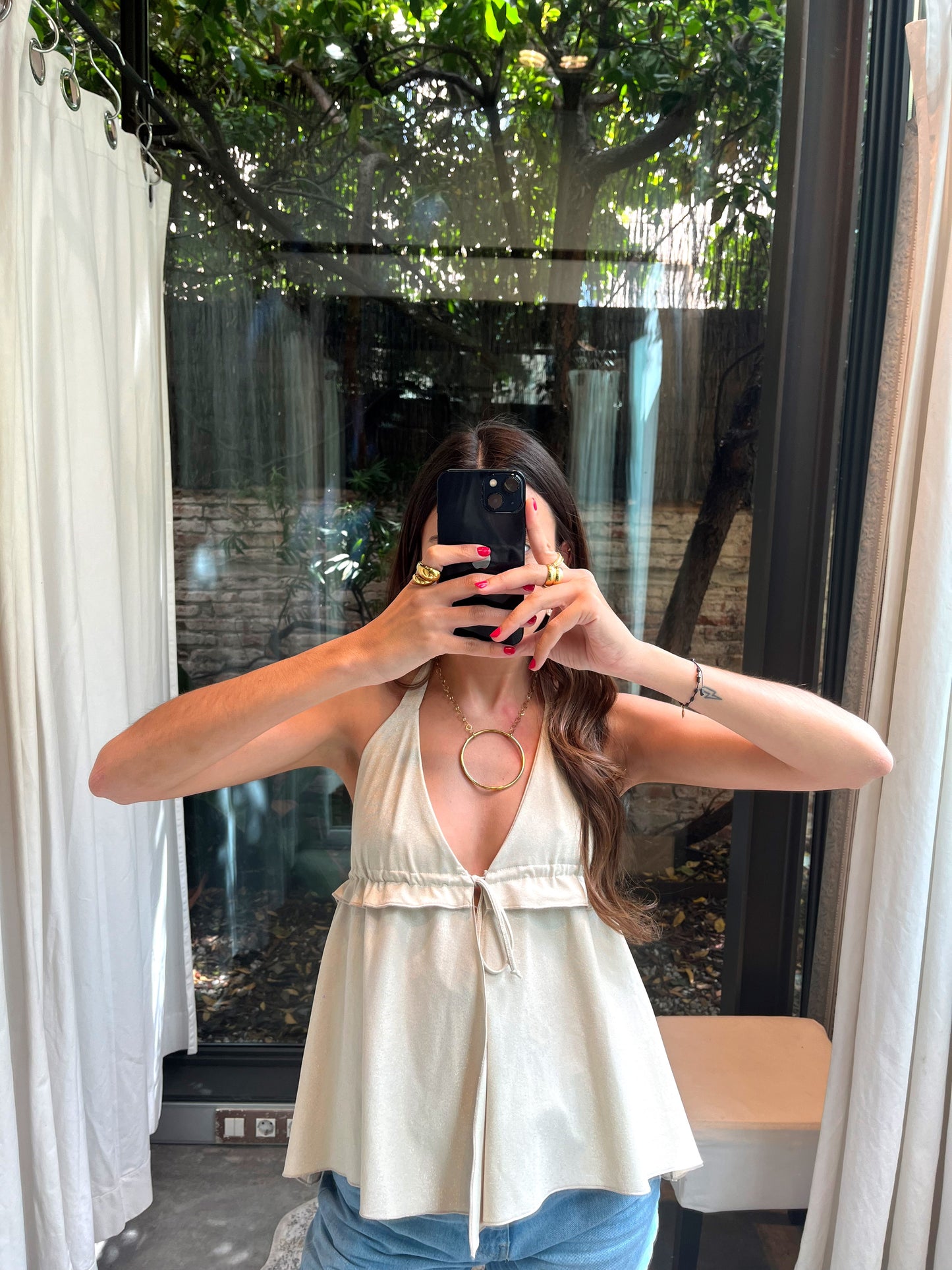 Iris Top Lurex