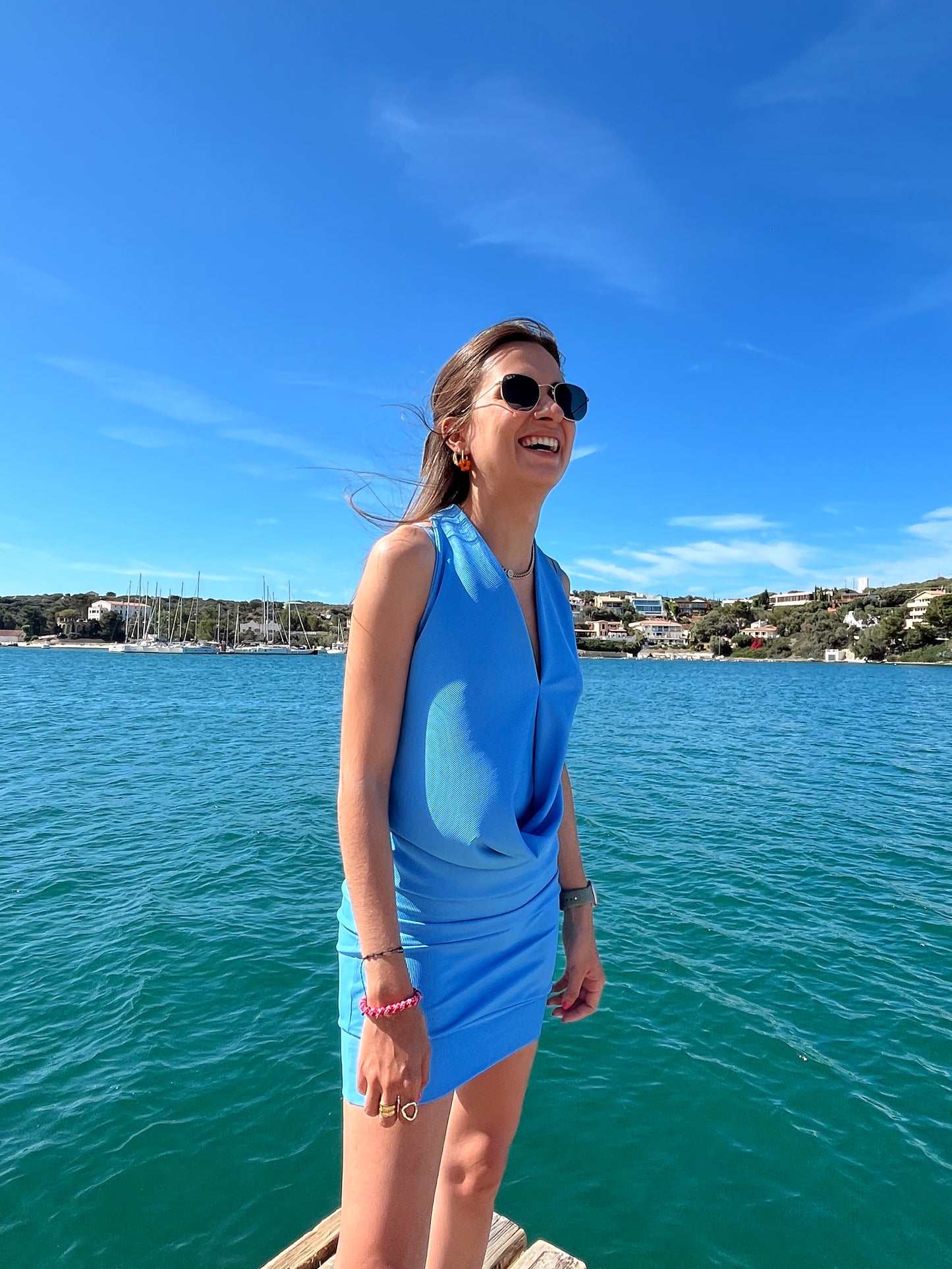 Dalia dress blue