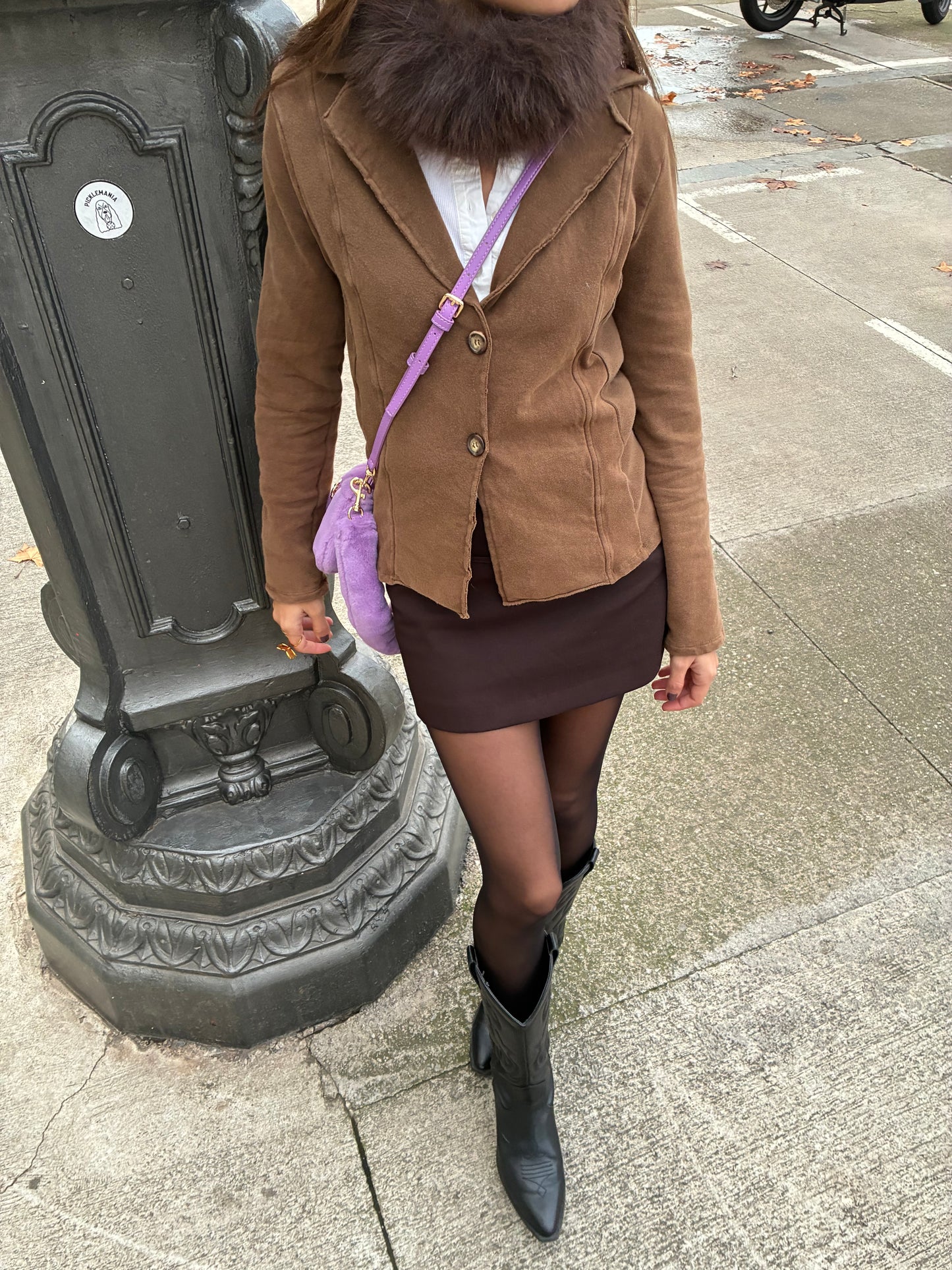 Sea Mist Brown Blazer
