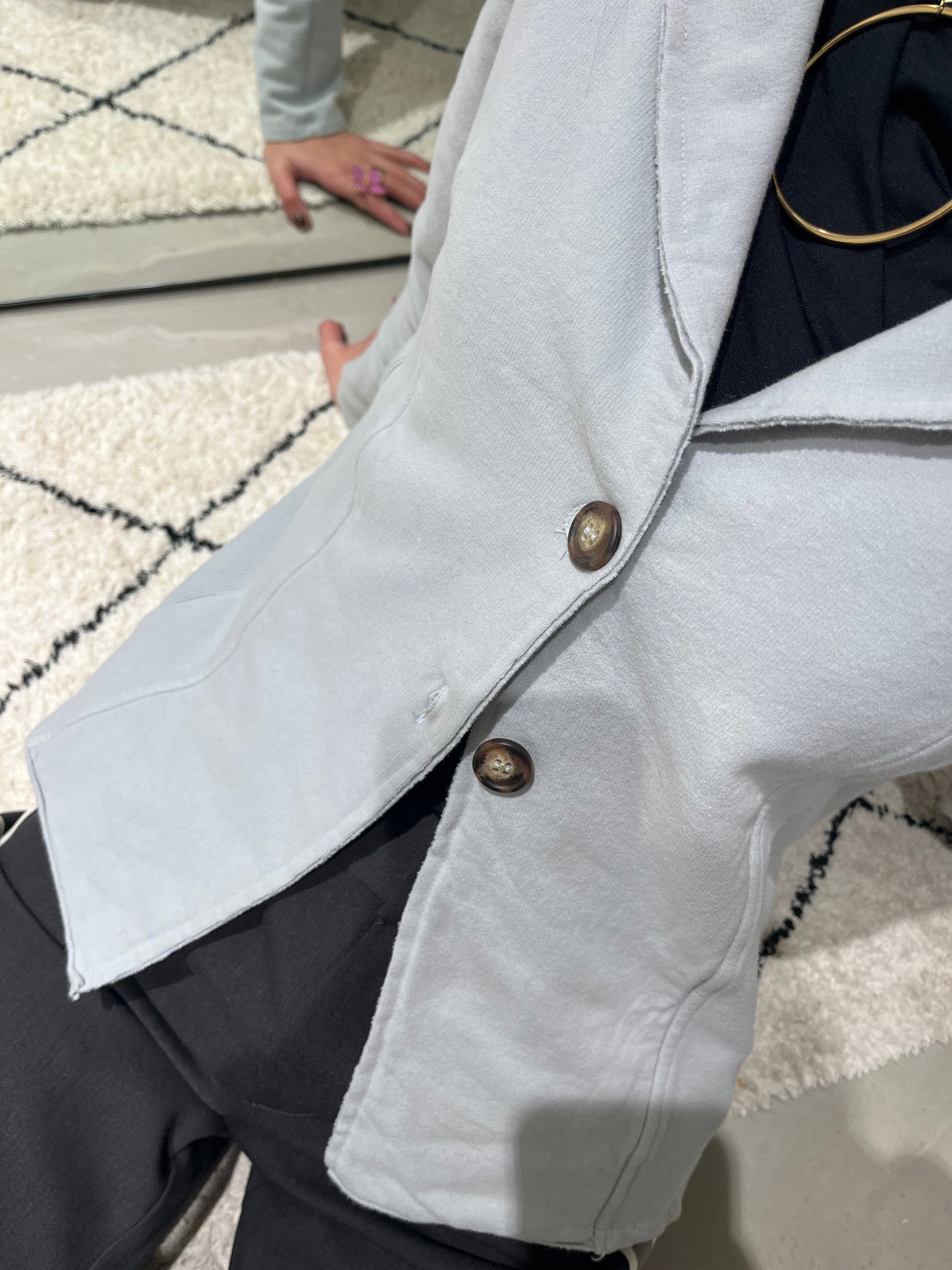 Sea Mist Grey Blazer