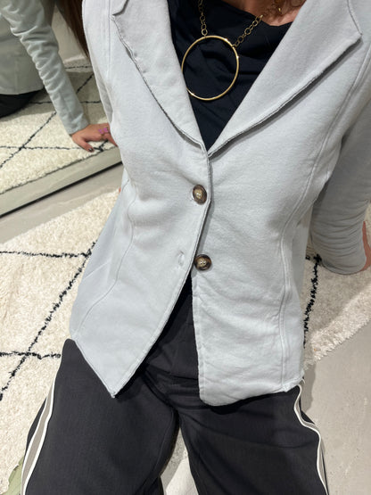 Sea Mist Grey Blazer