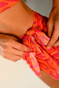 Falda Pareo Coral
