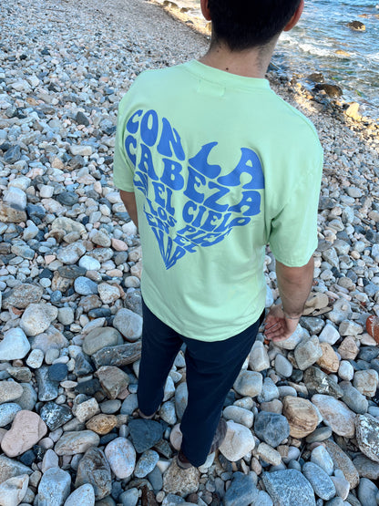 Camiseta verde corazón