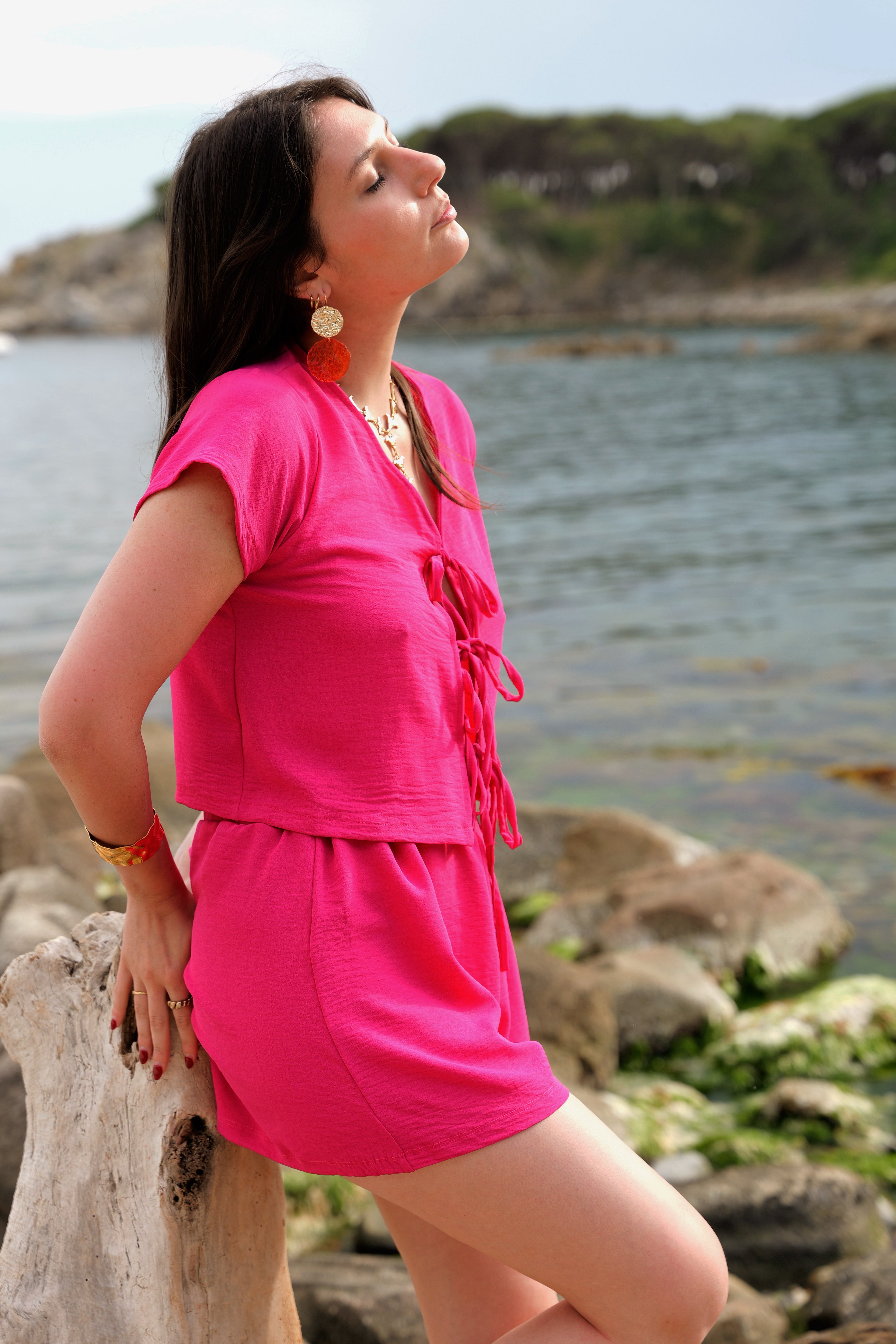 Wavy Pink Shorts