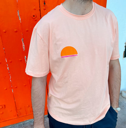 Camiseta summersunset naranja