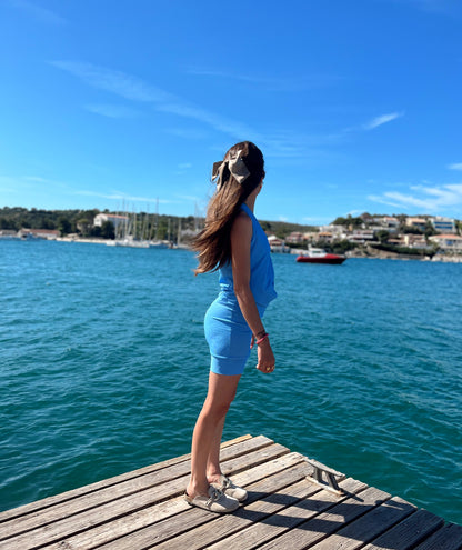 Dalia dress blue