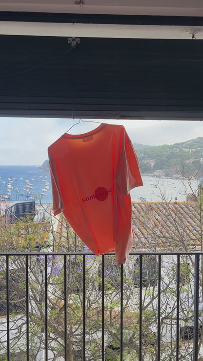 Camiseta summersunset naranja